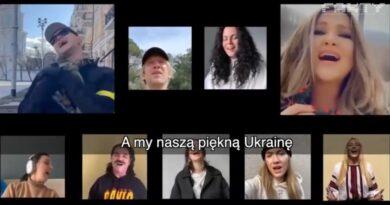 Ukraińscy muzycy zaśpiewali razem pieśń „Czerwona Kalina”